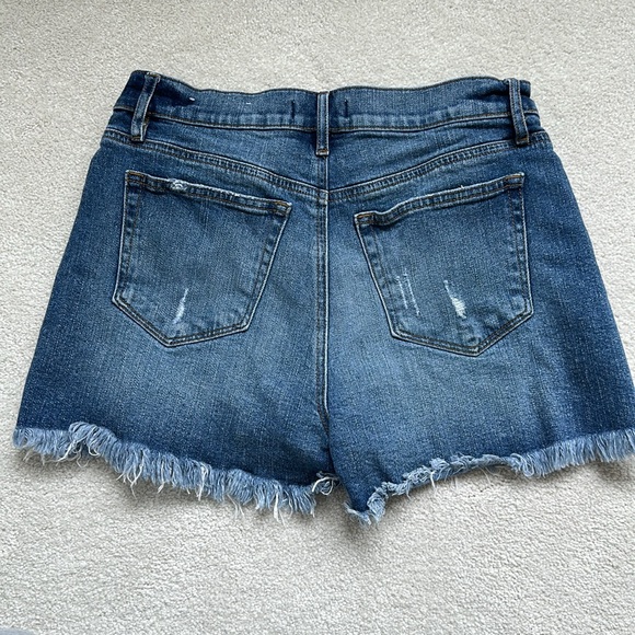 LOFT Frayed-Bottom Jean Shorts - Picture 2 of 5